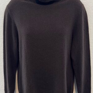 Charter Club Chocolate Brown Cashmere Turtleneck Sweater